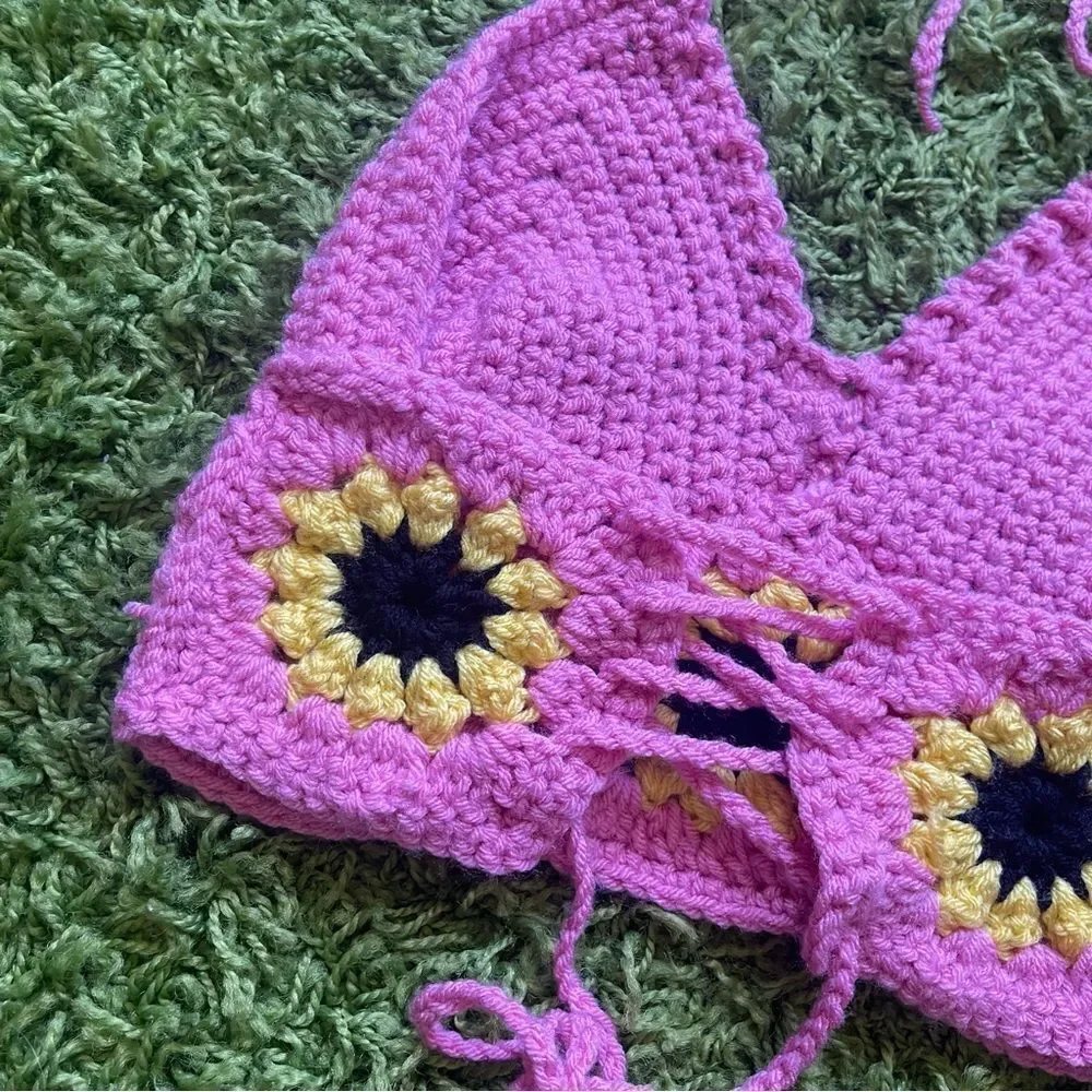 CROCHET HALTER TOP HANDMADE - Picture 9 of 13